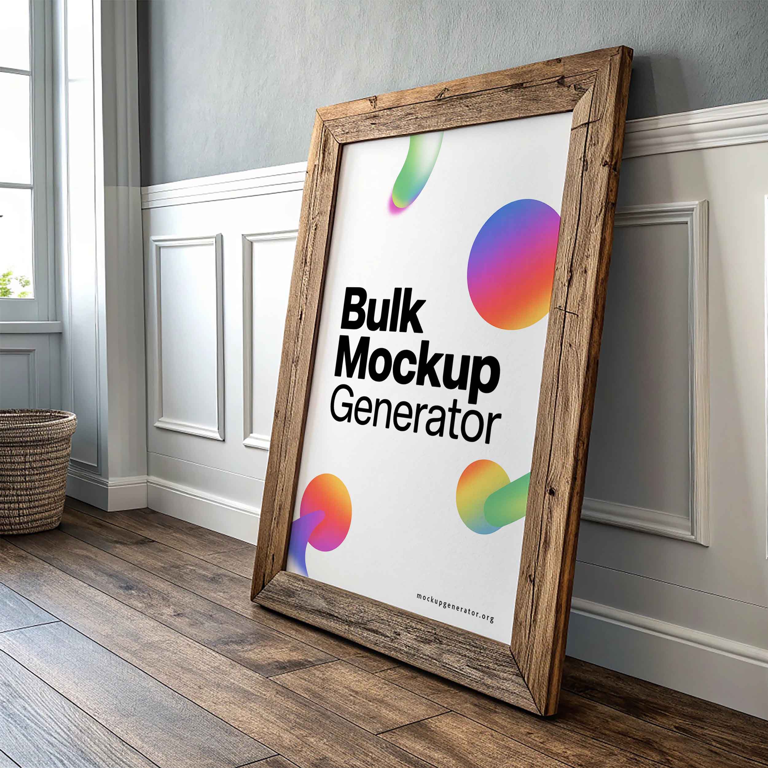 Large frame poster in hallway