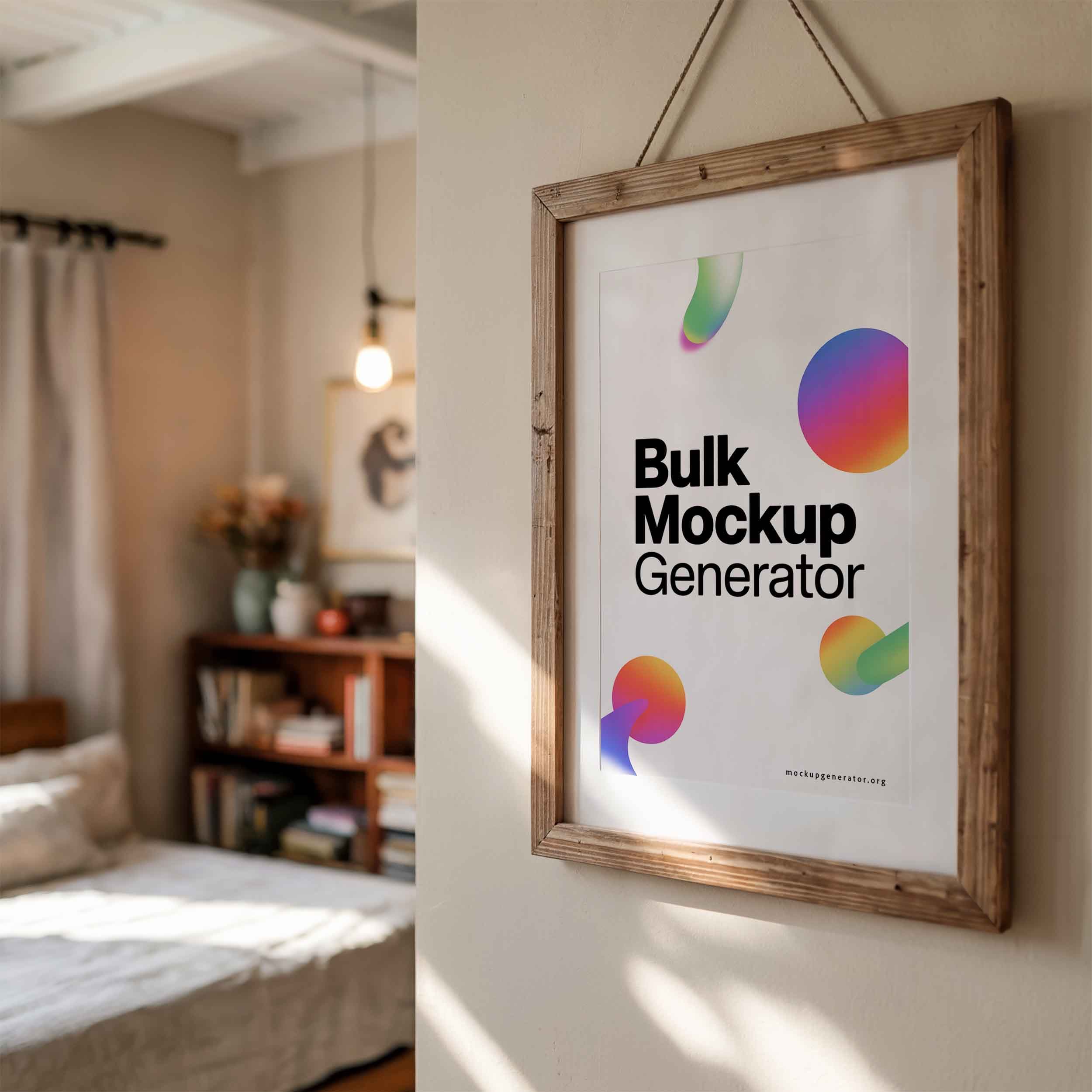 Wall hanging poster frame