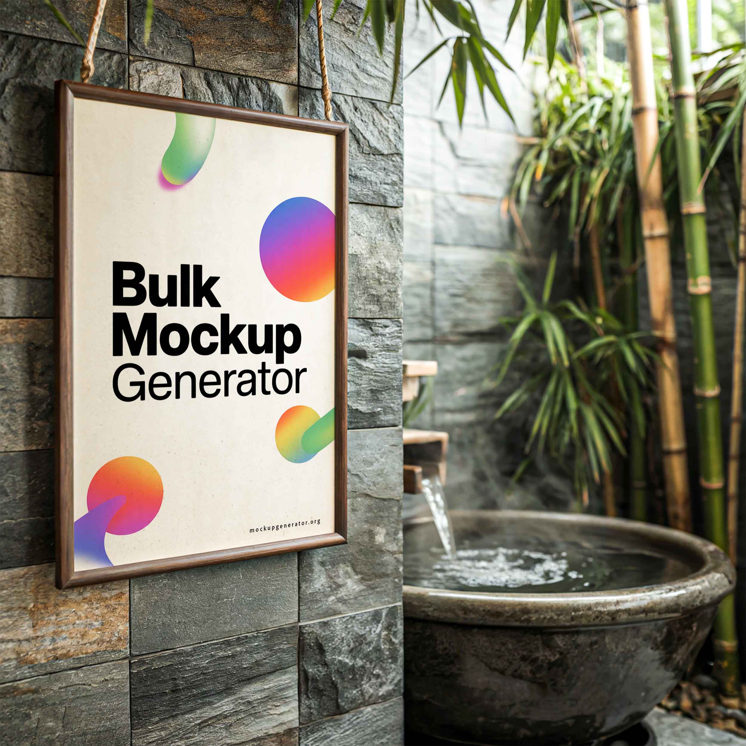 poster in Japanese Bathroom