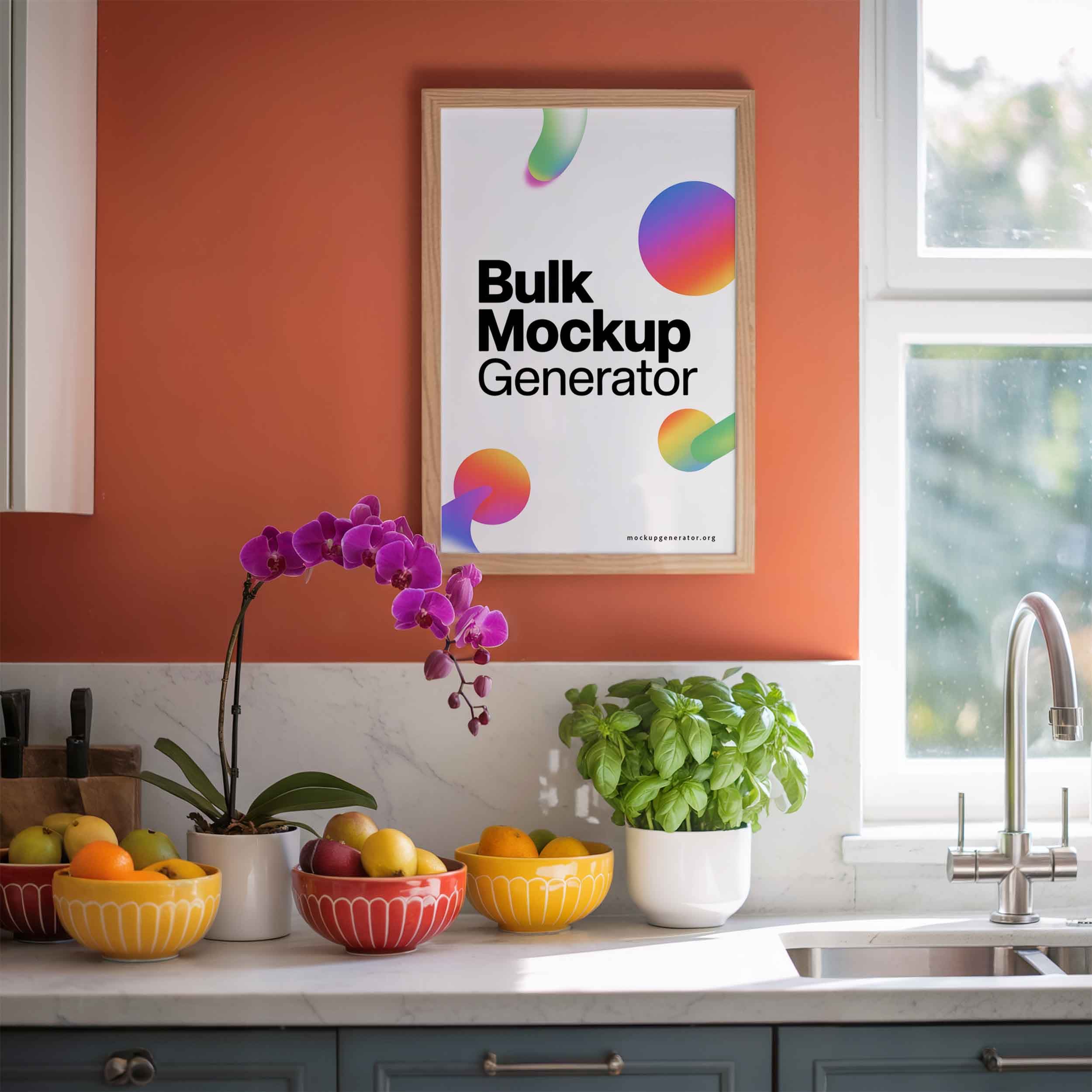 Kitchen Classic poster with fruits on table