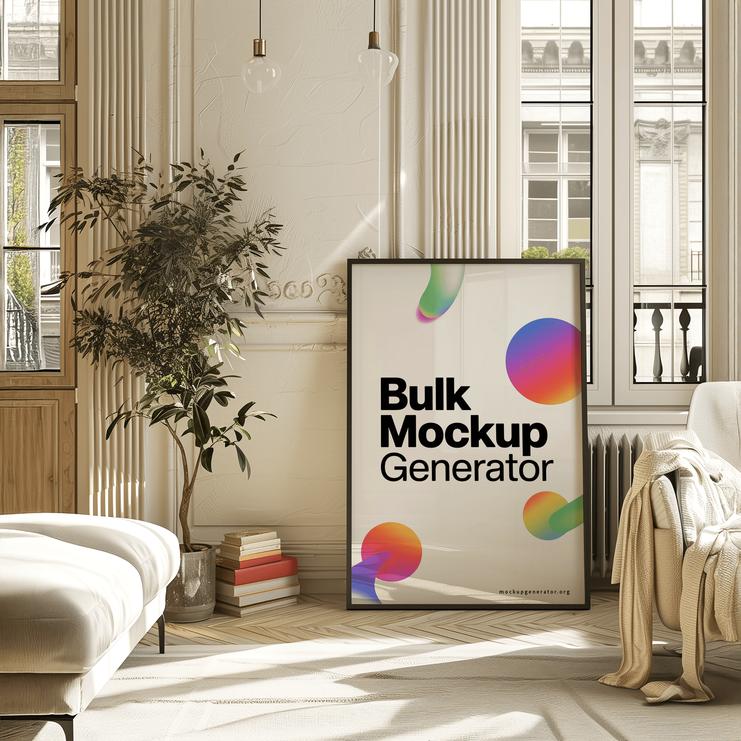 Poster on modern living room