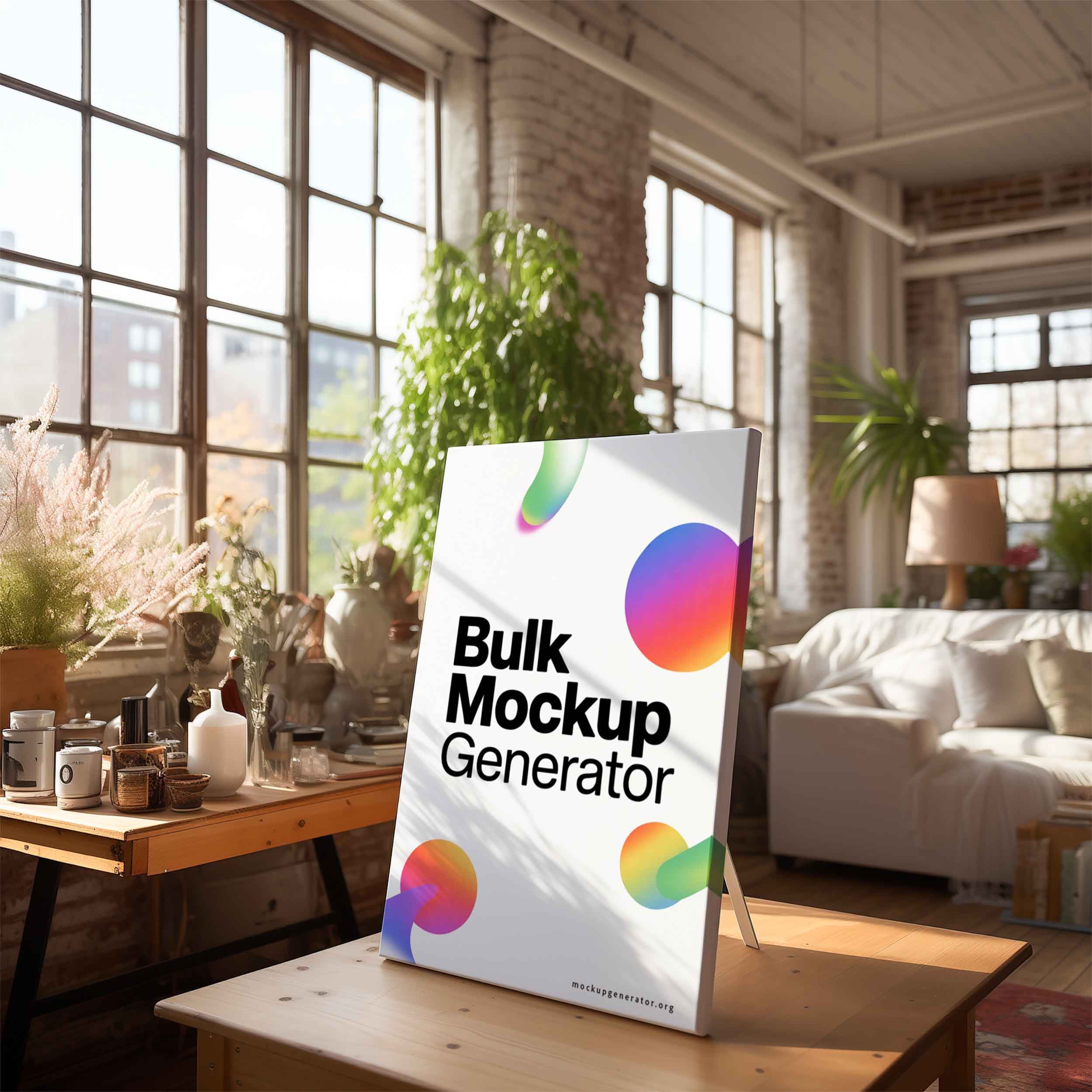 Canvas in modern living room