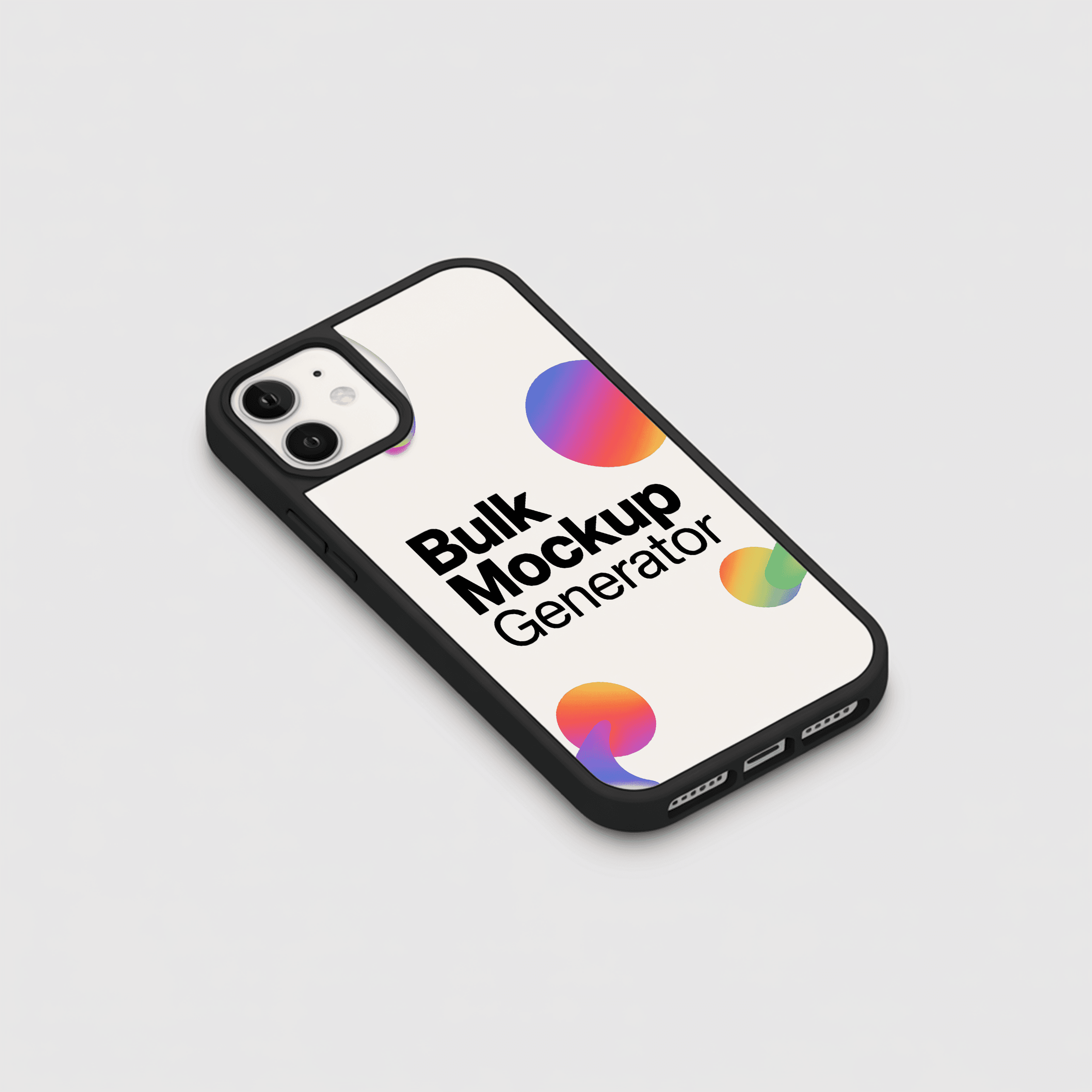 Apple iPhone phone case with clean background