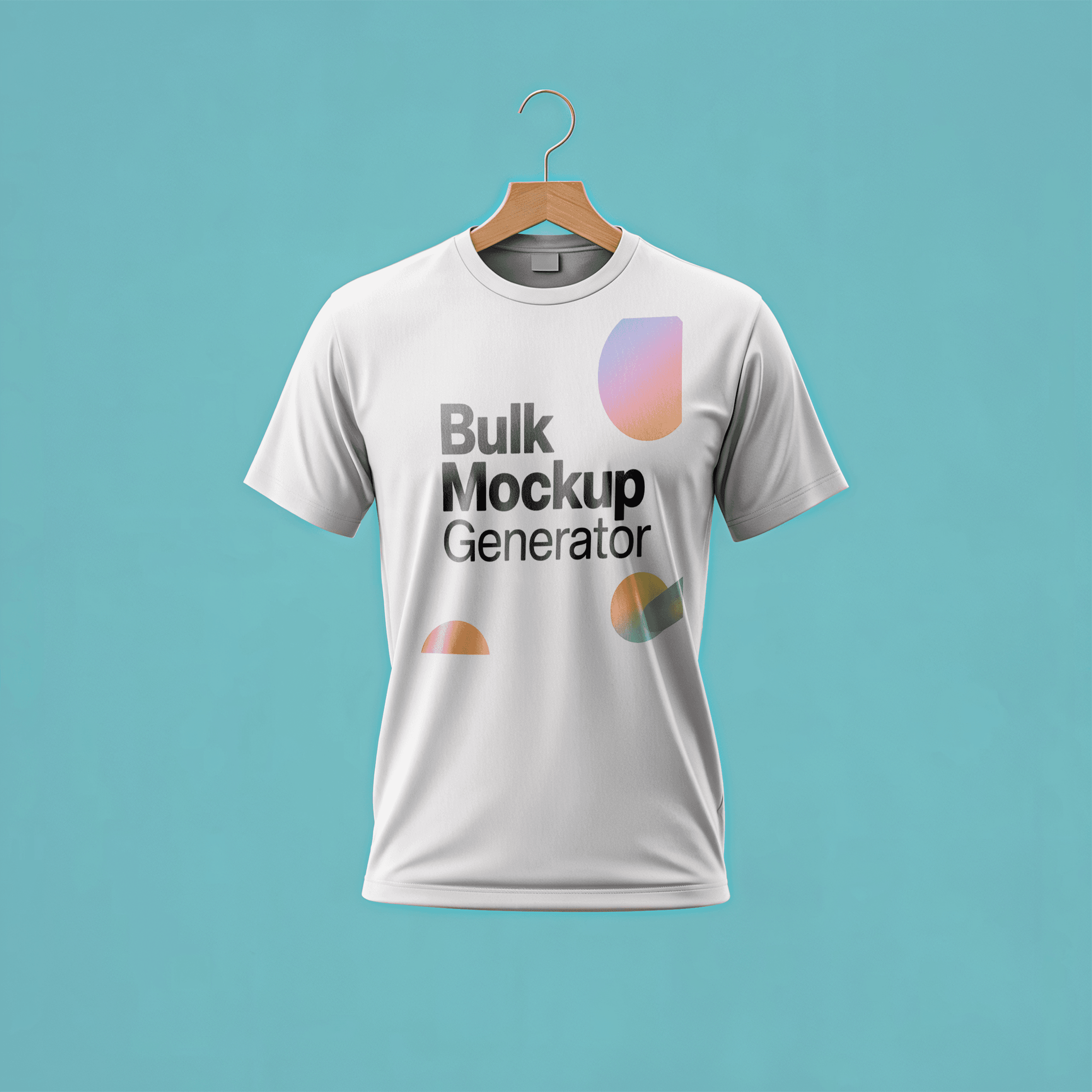 Simple white t-shirt mockup