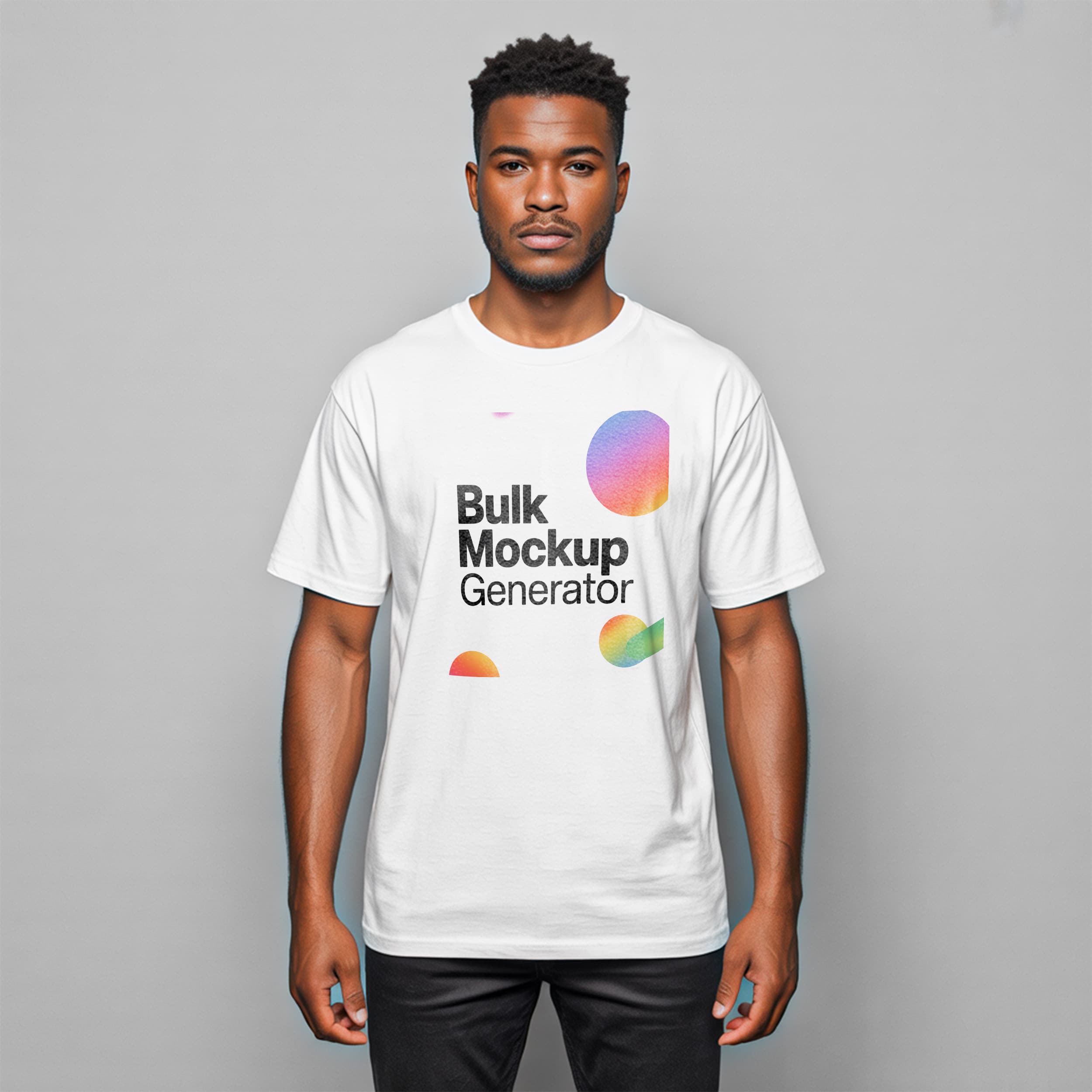 Minimal White T-Shirt Front View