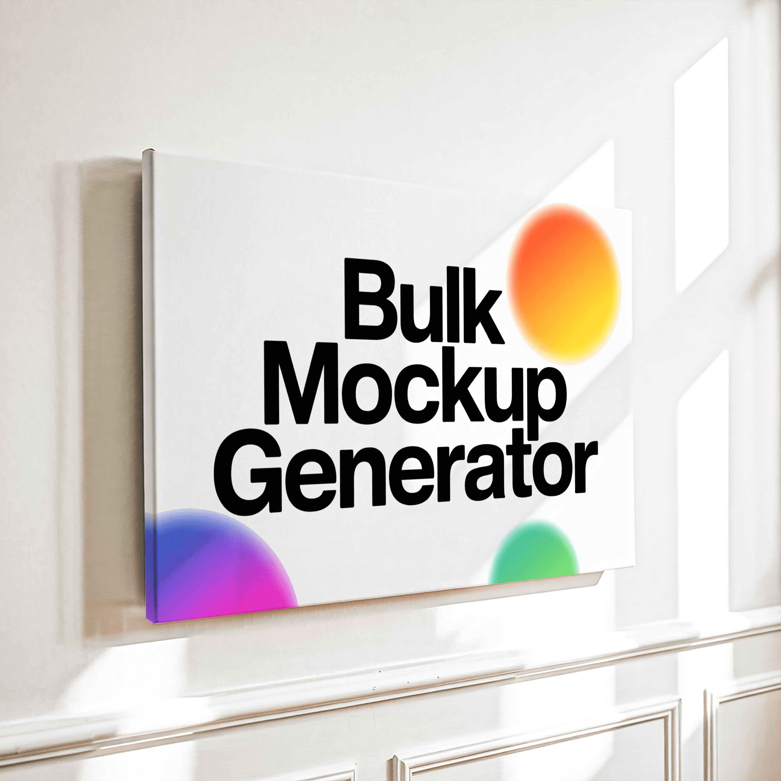 Large White Canvas Wall art